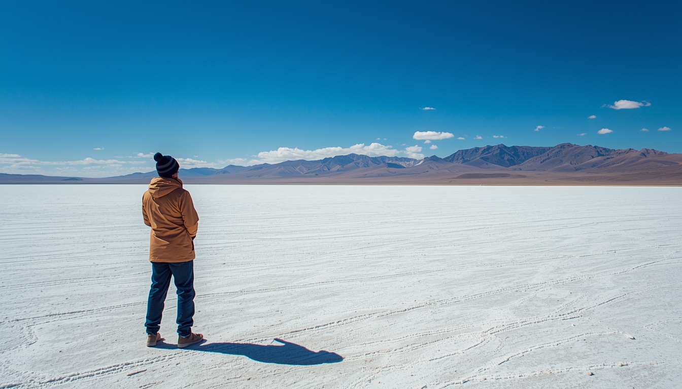 Flamingos at Laguna Colorada — sustainable tours protect sensitive wildlife zones
