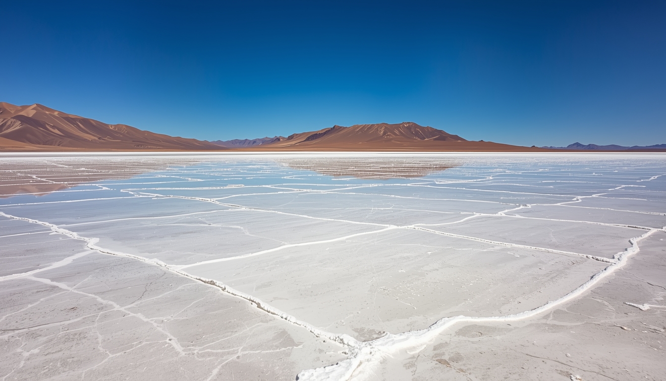 Uyuni Salt Flats mirror effect photography during golden hour